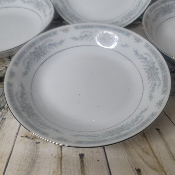 Crown Ming Fine China Jian Shiang Soup Bowl 7.5” set 4 Vintage Cottage - Picture 2 of 4